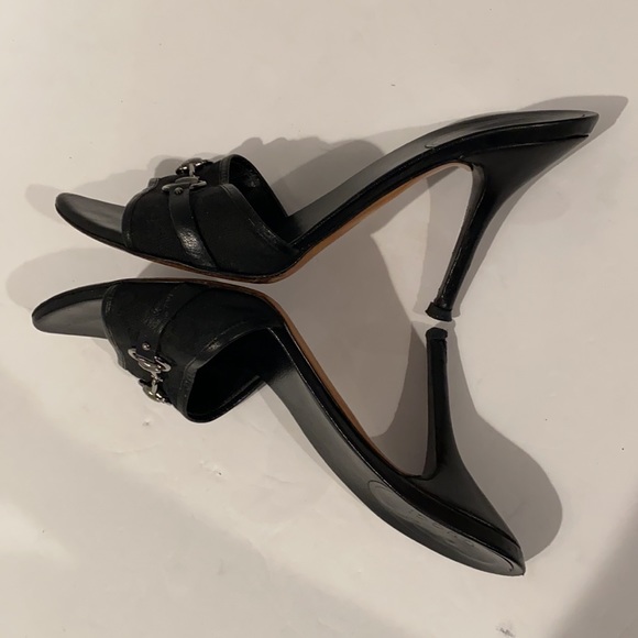 Authentic Gucci signature black GG mules heels 8 - Picture 14 of 16